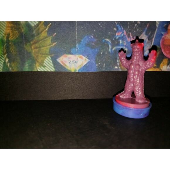 1980's moon monster mini figure hand ink stamper vending toy figure 10 - Picture 4 of 6